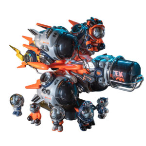 Chameleon 10th Generation Blind Box Spaceship Dragon Aerospace Series Assembled Model Trendy Play Ornament Handmade Doll