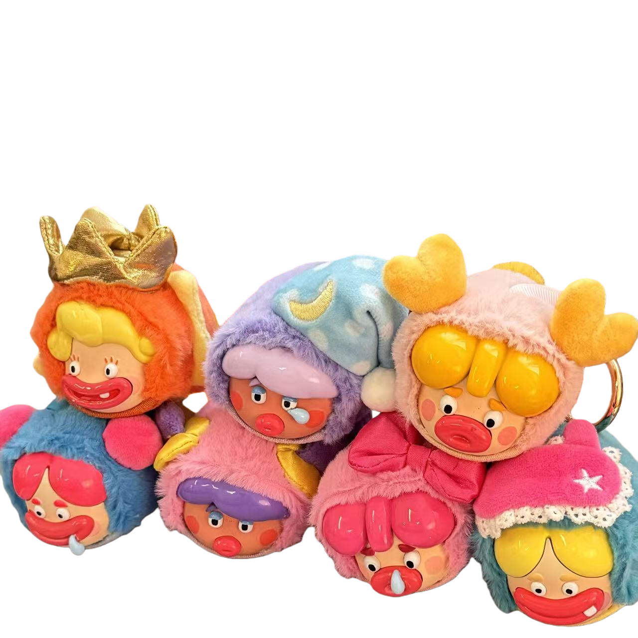 Authentic Ugly Cute Family Pajama Party Plush Series Blind Box Trendy Play Handmade Doll Gift Ornament Toy