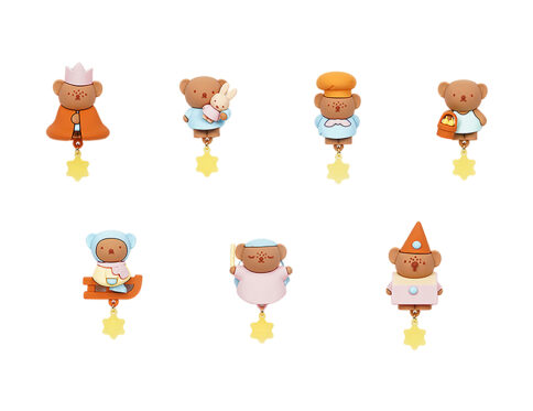 Miffy Rabbit Bear Baking Luminous Refrigerator Sticker Blind Box Surrounding Ornaments 3D Magnetic Attraction Cute Gift