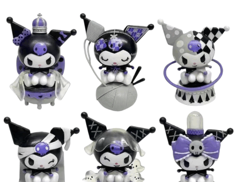Sanrio Kuromi Blind Box Dark Night Story Cute Figurine Trendy Plush Doll Girl Gift Desktop Decoration
