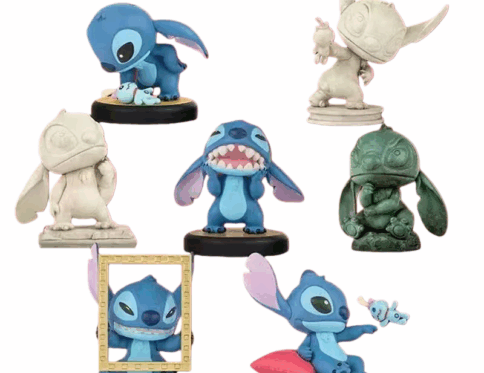 Stitch Art Museum Blind Box Disney Interstellar Stitch Handmade Ornament Female Birthday Gift Trendy Toy