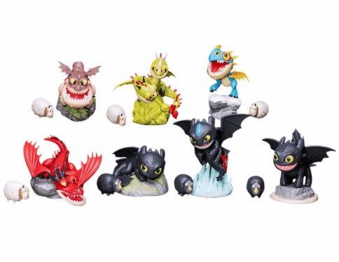 Beast Kingdom Dragon Taming Master Toothless Boy Night Sha Toothless Boy Movie Peripheral Blind Box Trendy Play Ornament Handmade Gift