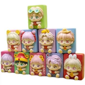 Good luck Mahjong Boy Blind Box Cute Grain Doll Handmade, Gift Model, Toy, Desktop Ornament, Handmade