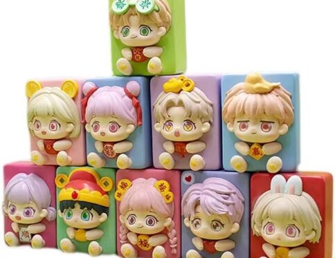 Good luck Mahjong Boy Blind Box Cute Grain Doll Handmade, Gift Model, Toy, Desktop Ornament, Handmade