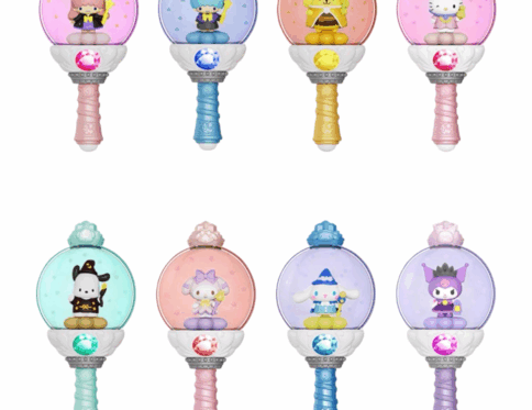 Authentic Sanrio Fantasy Magic Fairy Stick Second Generation Blind Box Trendy Play Handmade Parcha Dog Kuromi Girl Gift