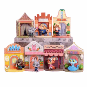 HotToys Zootopia 2 Scene Blind Box COSBI Judith Nick Doll Desktop Handmade Gift