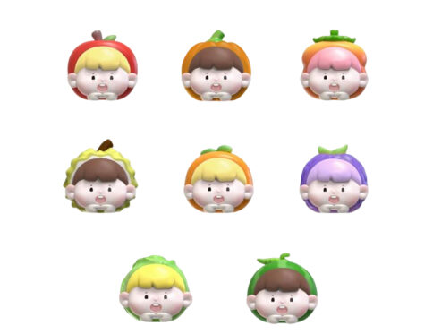 Fruit and Vegetable Blind Box Cute Big Head Trendy Figurine Doll Handheld Figurine Ornament Gift