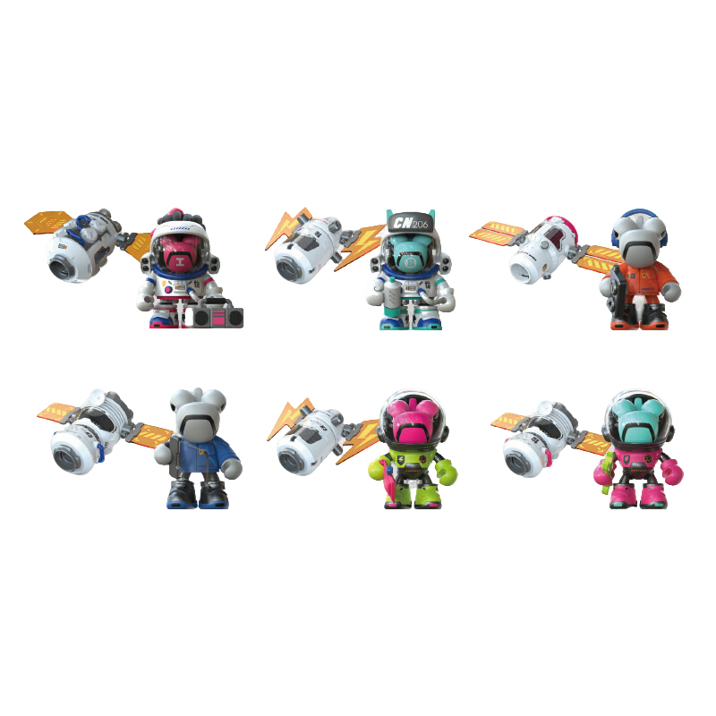 Authentic Chameleon Blind Box Aerospace Dragon Tide Play Model Toy Splicing Model Desktop Handmade Gift Male Ornament