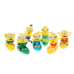 Minions Surfing Series Phone Stand Blind Box Trendy Figurine Toys Action Figures Accessories Gifts