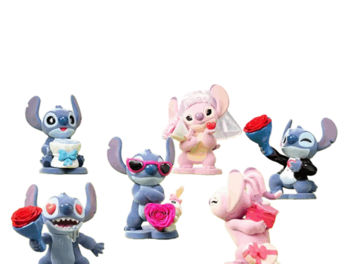 迪士尼史迪奇甜酷奇遇永生花系列盲盒潮玩摆件可公仔女生礼物