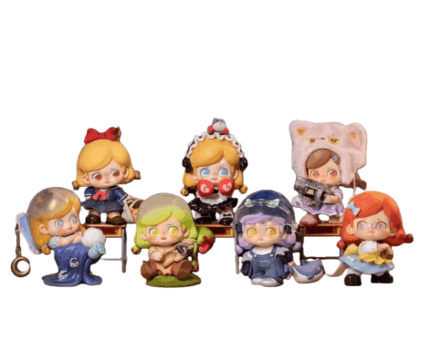 KOKOSA Walking Lolita Blind Box Trendy Toys Action Figures Desk Decor Figures Cute Toys Birthday Gifts