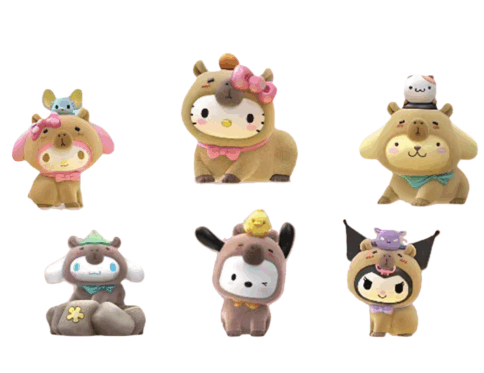 Sanrio Buddha-like Capybara Series Blind Box Cute Desk Ornament Gift Toy Girl Kiki